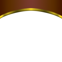 Gold Colors Border Frame Design on brown gradient background. png