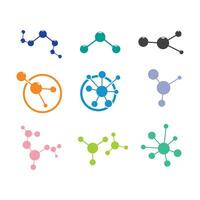 molecule icon vector element design template