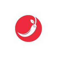 Chili logo icon vector illustration design