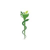 medical snake vector icon illustration