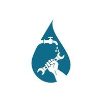 plumbing vector illustration logo icon