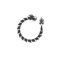 Dragon logo icon template vector