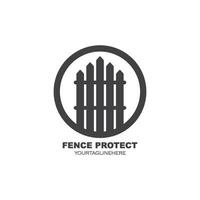 fence icon logo vector illustration design