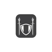 sword logo icon vector illustration design