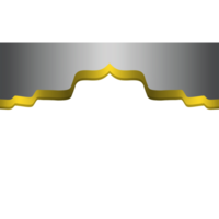 oro frontera marco diseño en gris degradado antecedentes. antecedentes con marco png