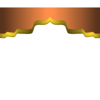 Gold Border Frame Design on orange gradient background.illustration of a background png