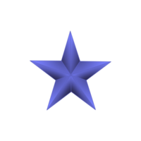 azul cinco puntiagudo estrella, estrella clipart, imagen con transparente fondo.3d dorado estrella png