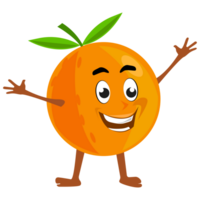 oranje fruit karakter PNG