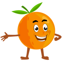 oranje fruit karakter PNG