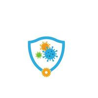 virus and bacteria protection vector illustration design