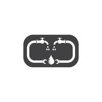 plumbing vector illustration logo icon