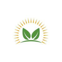 green leaf ecology nature element vector icon of go green