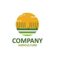 agricultura granja icono logo vector