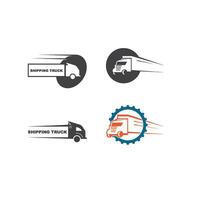 truck icon logo vector illustration design