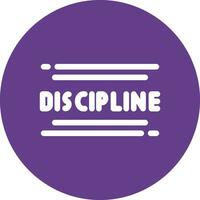 Discipline Creative Icon Design vector