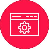 Browser Setting Creative Icon Design vector