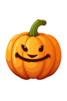 Pumpkin illustration element png for celebrate halloween AI Generative