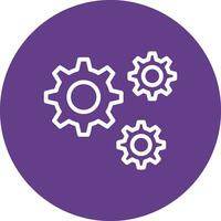 Setting Creative Icon Design vector