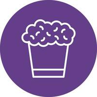 Popcorn Creative Icon Design vector