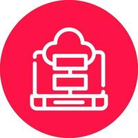 Cloud Storage Creative Icon Design vector