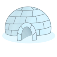 Iglu vereist Haus Illustration png