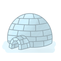 Iglu vereist Haus Illustration png