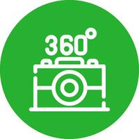 360 Camera Creative Icon Design vector