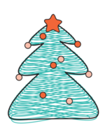 Hand drawn design christmas element png