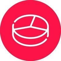 3D Pie Creative Icon Design vector