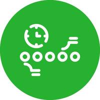 Circle Accent Timeline Creative Icon Design vector