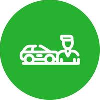 Used Car Dealership Creative Icon Design vector