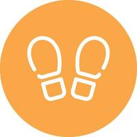 Footprint Creative Icon Design vector