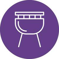 diseño de icono creativo de barbacoa vector