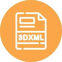 3DXML Creative Icon Design vector