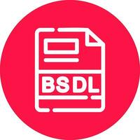 BSDL Creative Icon Design vector