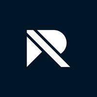 abstract letter R logo vector