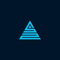 letter SS with triangle shape logo design vector