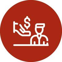 Dealer Prep Fees Creative Icon Design vector