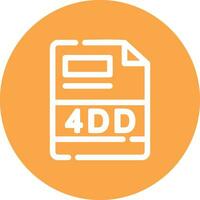 4DD Creative Icon Design vector