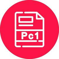 PC1 Creative Icon Design vector