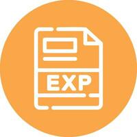 EXP Creative Icon Design vector