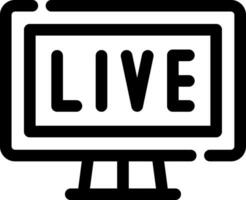 Live Streaming Creative Icon Design vector