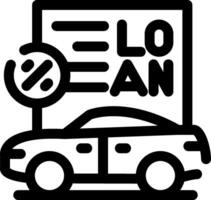 Car Loan Creative Icon Design vector