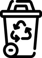 diseño de icono creativo de papelera de reciclaje vector