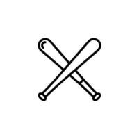 baseball bat icon vector design templates