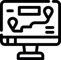 Map Creative Icon Design vector
