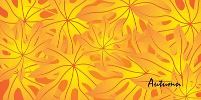 Abstract background design with autumn theme. vector