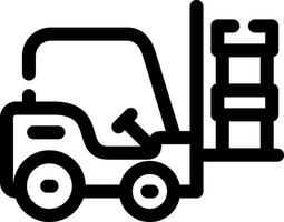 Forklift Creative Icon Design vector