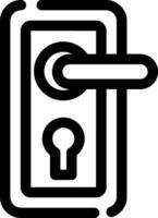 Door Lock Creative Icons Design vector