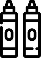 Crayons Creative Icon Design vector